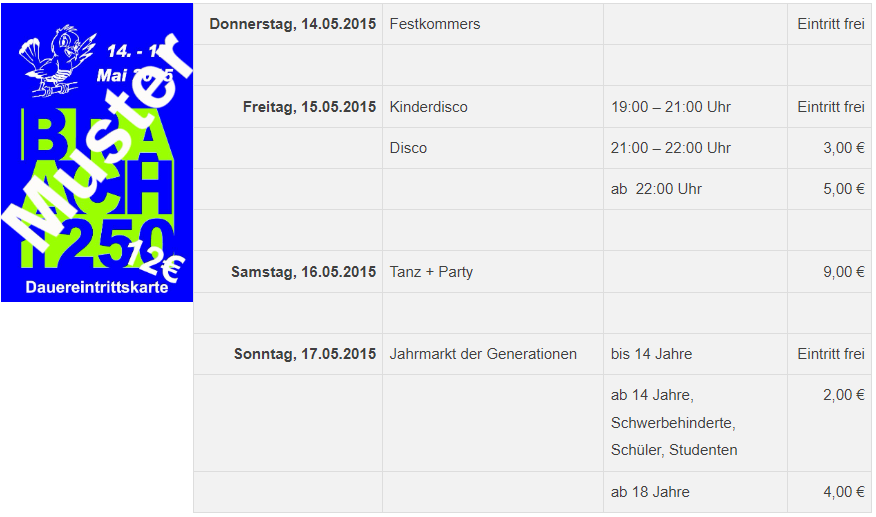 Braach1250   Eintrittspreise